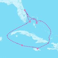 MSC Seashore November 22, 2026 itinerary map