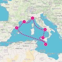 MSC Seashore May 16, 2028 itinerary map