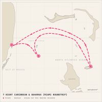 MSC Seaside February 1, 2027 itinerary map