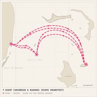 MSC Seaside March 1, 2027 itinerary map
