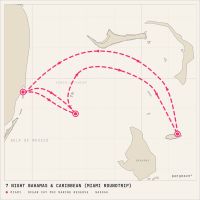MSC Seaside December 13, 2027 itinerary map