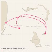 MSC Seaside April 21, 2028 itinerary map