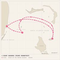 MSC Seaside August 7, 2028 itinerary map