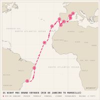 MSC Seaview March 8, 2027 itinerary map