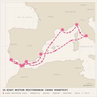 MSC Sinfonia May 18, 2027 itinerary map