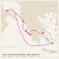 MSC Sinfonia September 25, 2027 itinerary map