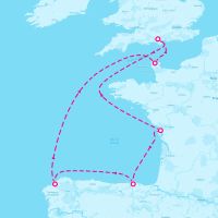MSC Virtuosa July 4, 2026 itinerary map