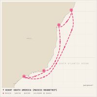 MSC Virtuosa January 13, 2027 itinerary map