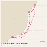 MSC Virtuosa February 6, 2027 itinerary map