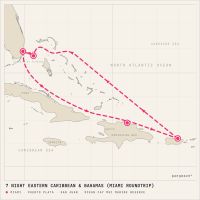 MSC World America December 26, 2026 itinerary map