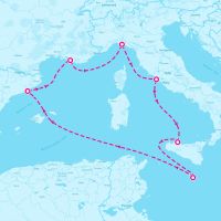 MSC World Europa November 16, 2024 itinerary map