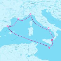 MSC World Europa May 17, 2025 itinerary map