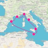 MSC World Europa November 3, 2026 itinerary map