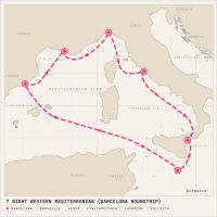 MSC World Europa December 31, 2027 itinerary map