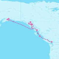 MS Nieuw Amsterdam August 9, 2026 itinerary map