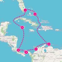 MS Nieuw Amsterdam October 18, 2026 itinerary map