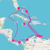 MS Nieuw Amsterdam November 8, 2026 itinerary map