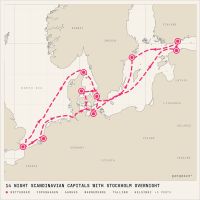 MS Nieuw Statendam April 15, 2028 itinerary map