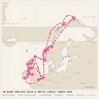 MS Nieuw Statendam April 29, 2028 itinerary map