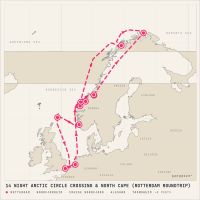 MS Nieuw Statendam May 13, 2028 itinerary map