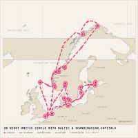 MS Nieuw Statendam June 9, 2028 itinerary map