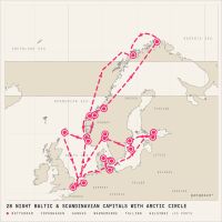 MS Nieuw Statendam June 24, 2028 itinerary map