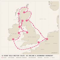 MS Nieuw Statendam August 4, 2028 itinerary map