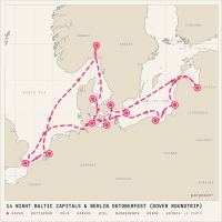 MS Nieuw Statendam September 15, 2028 itinerary map