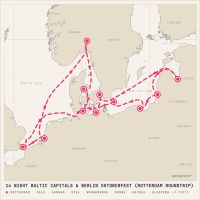 MS Nieuw Statendam September 16, 2028 itinerary map
