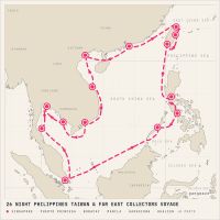 MS Noordam January 4, 2028 itinerary map