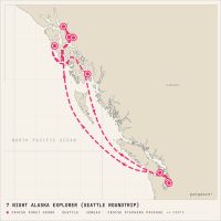MS Noordam May 28, 2028 itinerary map