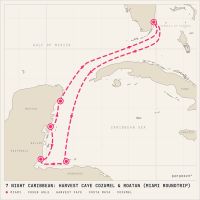 Norwegian Aura April 1, 2028 itinerary map
