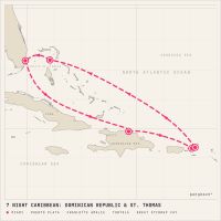 Norwegian Aura May 27, 2028 itinerary map