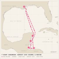 Norwegian Breakaway January 31, 2027 itinerary map