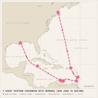 Norwegian Breakaway April 4, 2027 itinerary map