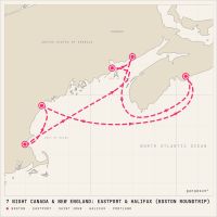Norwegian Breakaway September 26, 2027 itinerary map