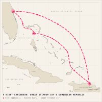 Norwegian Breakaway December 8, 2027 itinerary map
