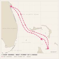 Norwegian Breakaway March 6, 2028 itinerary map