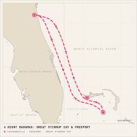 Norwegian Dawn January 2, 2028 itinerary map