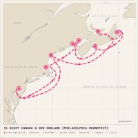 Norwegian Dawn October 17, 2028 itinerary map