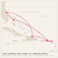Norwegian Epic March 10, 2028 itinerary map