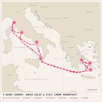 Norwegian Epic July 17, 2028 itinerary map