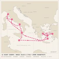 Norwegian Epic August 26, 2028 itinerary map
