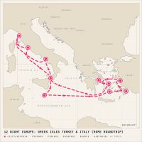 Norwegian Epic September 27, 2028 itinerary map