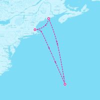 Norwegian Gem August 2, 2024 itinerary map
