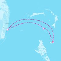 Norwegian Gem May 1, 2025 itinerary map