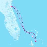 Norwegian Gem November 16, 2025 itinerary map