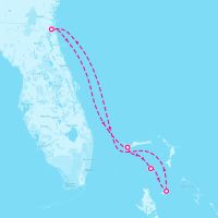 Norwegian Gem November 21, 2025 itinerary map