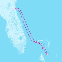 Norwegian Gem November 26, 2025 itinerary map