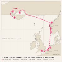 Norwegian Getaway May 14, 2028 itinerary map